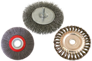 Wire disc brushes