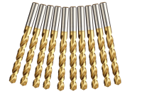 10x HSS-TIN metalworking twist drill bits DIN338N Ø 1.2 mm