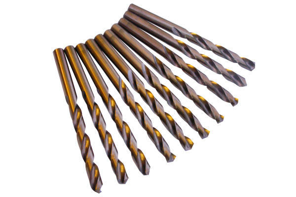 10x HSS-CO kobalt spiralli metal matkap uçları Ø 6,5 mm