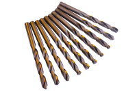 10x HSS-CO metalworking twist drill bits DIN338N Ø...