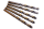 5x HSS-CO kobalt spiralli metal matkap uçları Ø 9 mm
