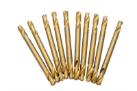 10x HSS-TIN double end metalworking twist drill bits...