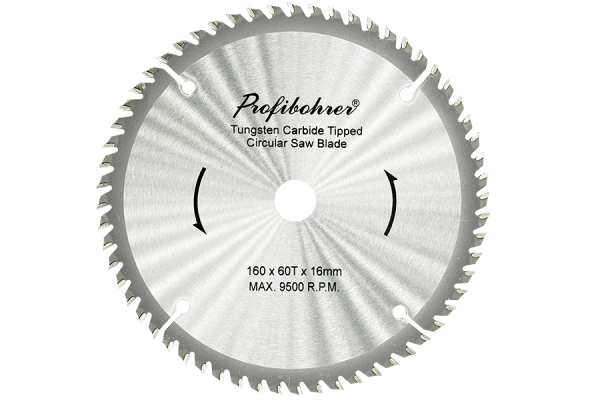 160 mm woodworking tungsten carbide tipped saw blade 160x16 mm T=60