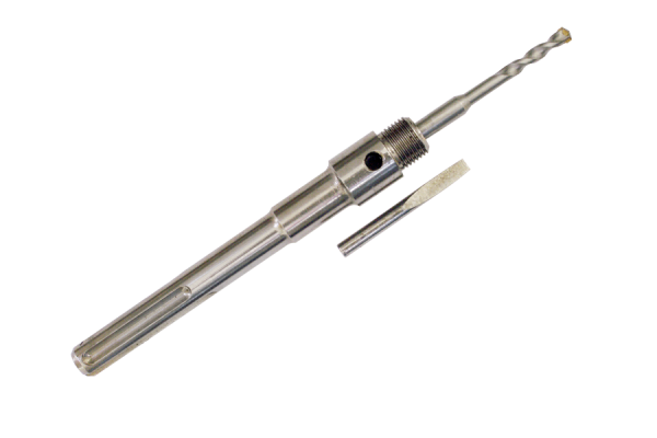 SDS Max shank 200 mm and taper shank pilot drill bit with M22 thread