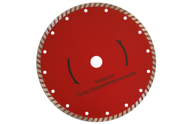 230 mm universal usage turbo diamond saw blade (wet + dry) 230x22.2 mm