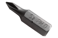 PH0 screwdriver bit tip 25 mm