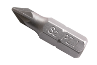 Pozidriv PZ1 bit van materiaal 25 mm