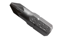 Pozidriv PZ2 bit tip made of 25 mm