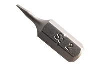 Slot 2 mm screwdriver bit tip 25 mm