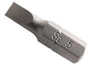 Slot 5 mm screwdriver bit tip 25 mm