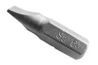 Slot 6 mm screwdriver bit tip 25 mm