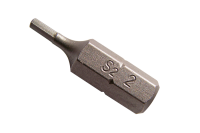 Zeskant 2 mm bit van materiaal 25 mm