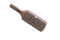 Zeskant 2,5 mm bit van materiaal 25 mm