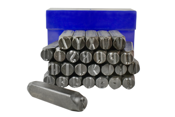 Punzoni alfabeto per metallo 8 mm