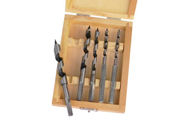 Woodworking auger drill bits set Lewis style 4,5,6,8,10x110 mm