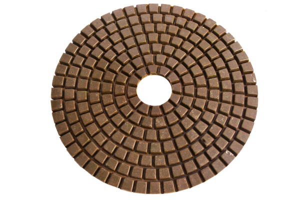 75 mm polishing pad for stone (wet) grit 100