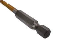 HSS twist drill bit with 1/4" hexagonal shank...