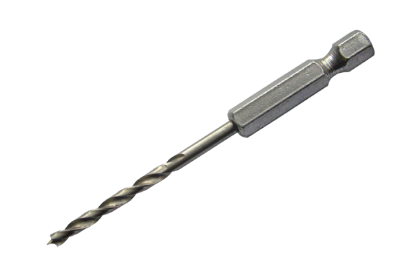 HSS narzędzie wiertnicze do drewna 1/4" z trzonkiem sześciokątnym Ø 3 mm