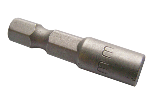 Pipsnøkkelmutter 1/4" sekskantet skaft for batteridrevne skrutrekkere/slagnøkler 5 mm