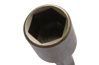 Pipenøkkelmutter 1/4" sekskantaksel for batteridrevne skrutrekkere/slagnøkler 9 mm
