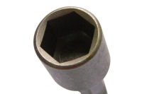 Socket with 1/4" hexagonal shank 9 mm