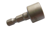 Socket with 1/4" hexagonal shank 10 mm