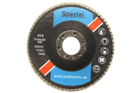 115 mm abrasive grinding flap disc 115x22.2 mm grit 40