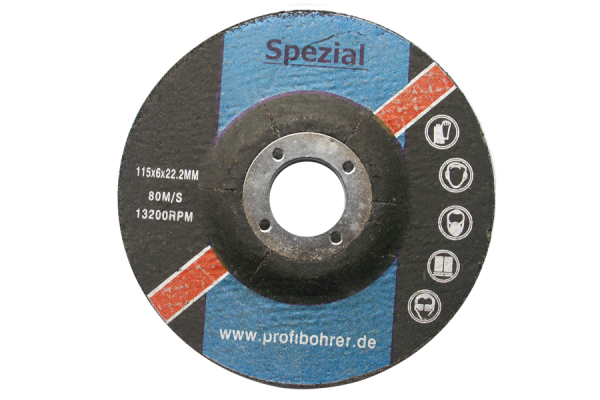 115 mm Schruppscheiben Schleifscheiben für Metall Winkelschleifer Ø 115x6x22,2 mm