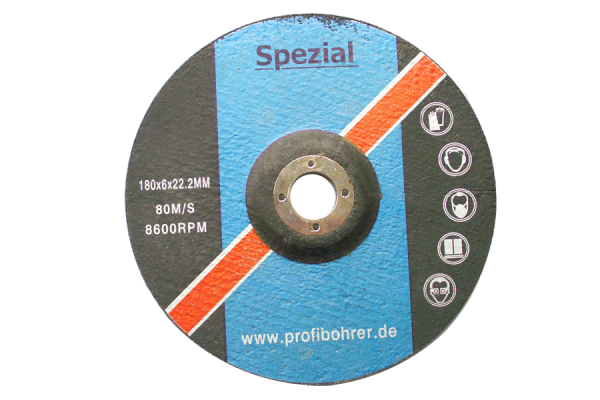 180 mm disco abrasivo per sbavatura metalli Ø 180x6x22,2 mm