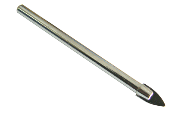 Glass drill bit with straight shank Ø 5 mm
