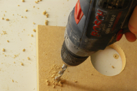 HSS broca de barrena para trabajo en madera con manguito cilíndrico 8 mm