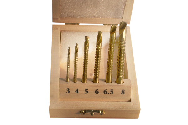 6 pcs. milling drill bit set