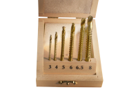 6 pcs. milling drill bit set