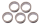 5 rouleaux de rubans adhésifs-blanc