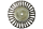 180 mm szczotka druciana tarczowa stalowa dwukierunkowa z gwintem M14