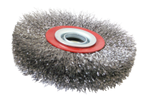 180 mm steel wire wheel brush for surface finishing,...