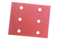 10x sandpapir for orbitalslipere 115x140 mm 6-hulls korn 240