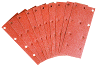 10x fogli abrasivi 100x240 mm 10-fori grana 40