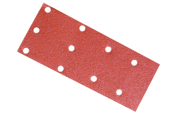10x schuurpapier met klittenbandsysteem 100x240 mm 10-gaten gruis 150