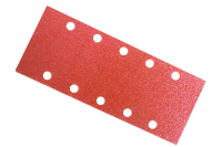 10x feuilles abrasives 115x280 mm 10-trous grain de 60