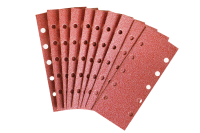 10x feuilles abrasives 115x280 mm 10-trous grain de 60