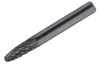 Solid carbide burr type F shank diameter 3.17 mm