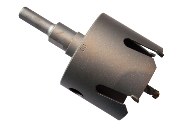 Metal duro sierra con vástago hexagonal con punta de carburo 125 mm