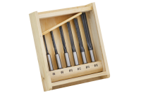 Serie di 6 pezzi punte per mortasare in scatola di legno Ø 6-16 mm