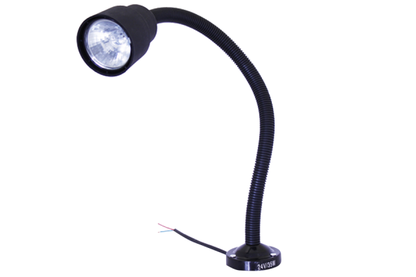 Machine lamp op draaibank