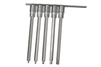 5 del sexkantig nyckel inställd på 1/2" kvadratisk uttag 4-10 mm
