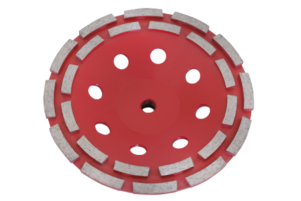 Diamant-kop hjul dobbelt 180 mm med M14 gevind