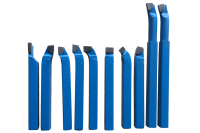 10 dílná HM soustružnické nože sada pažbarozměr 10 mm vysoký