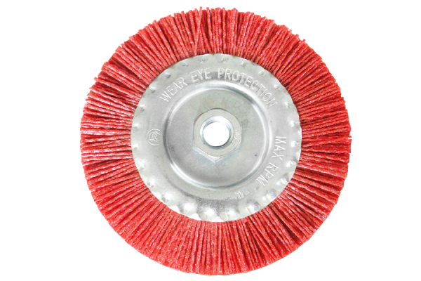 Ø 125 mm spazzola a disco in nylon con filetto M14