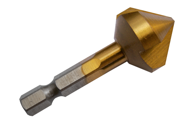90° Kegelsenker Senkbohrer mit 1/4" Sechskantschaft Schlagschrauber Ø 12,4 mm